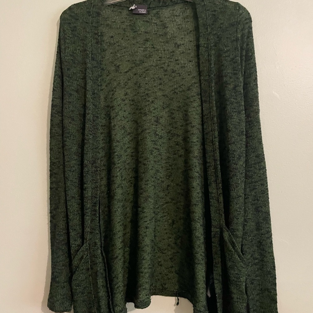 Sparkle & Fade Forest Green Cardigan